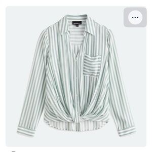 Cordelia Twist Front Blouse by Fortune + Ivy